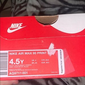 Nike air max 95 print
